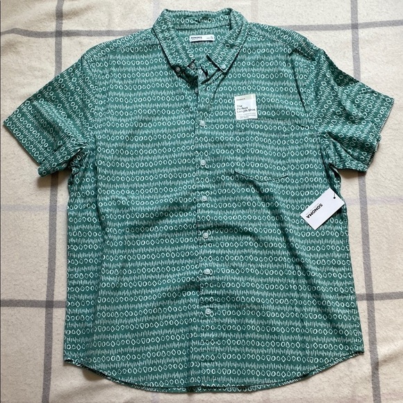 Sonoma Green Patterned Men's Shirt Size Extra Large - Picture 1 of 9